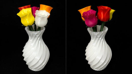 3D Printed Roses and Vase