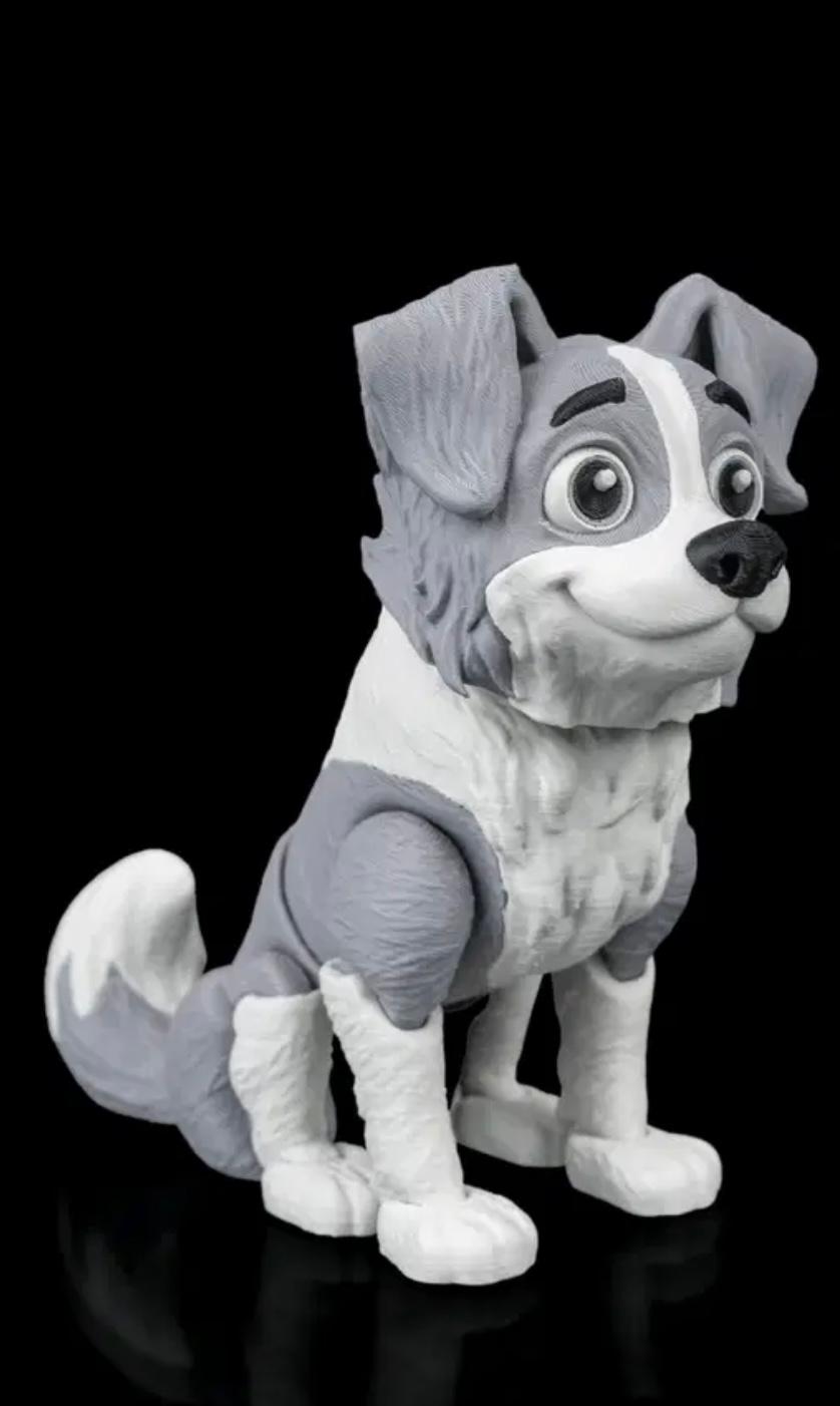 Articulated Collie With Frisby