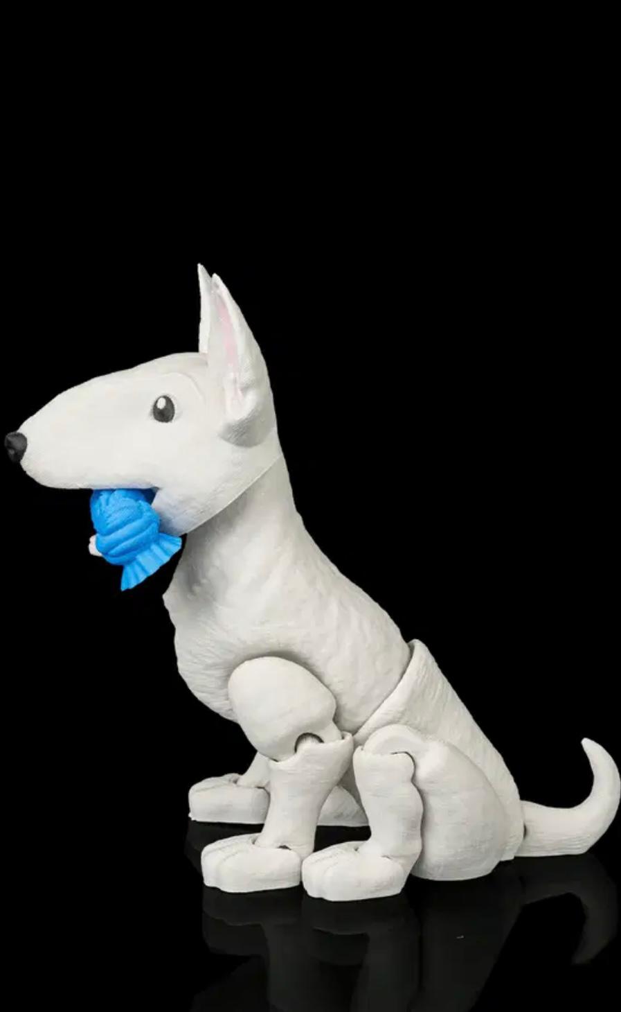 English Bull Terrier With Moving Parts