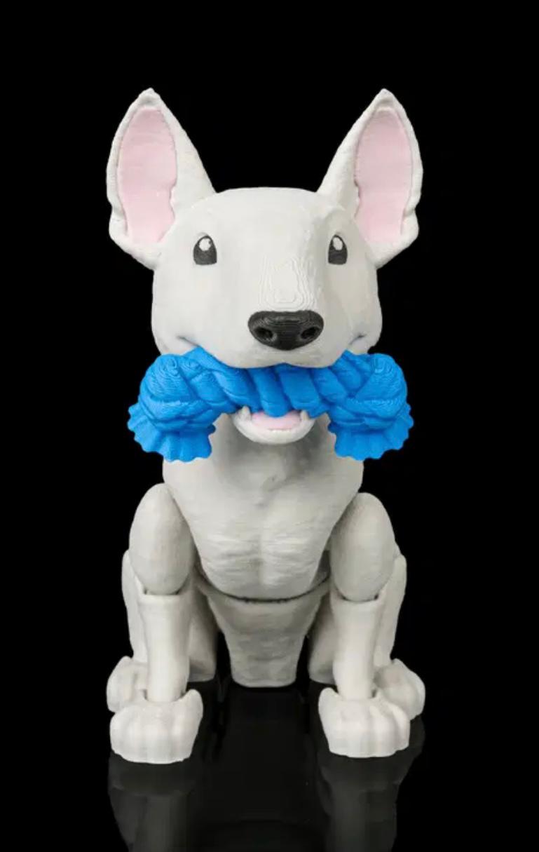 English Bull Terrier With Moving Parts