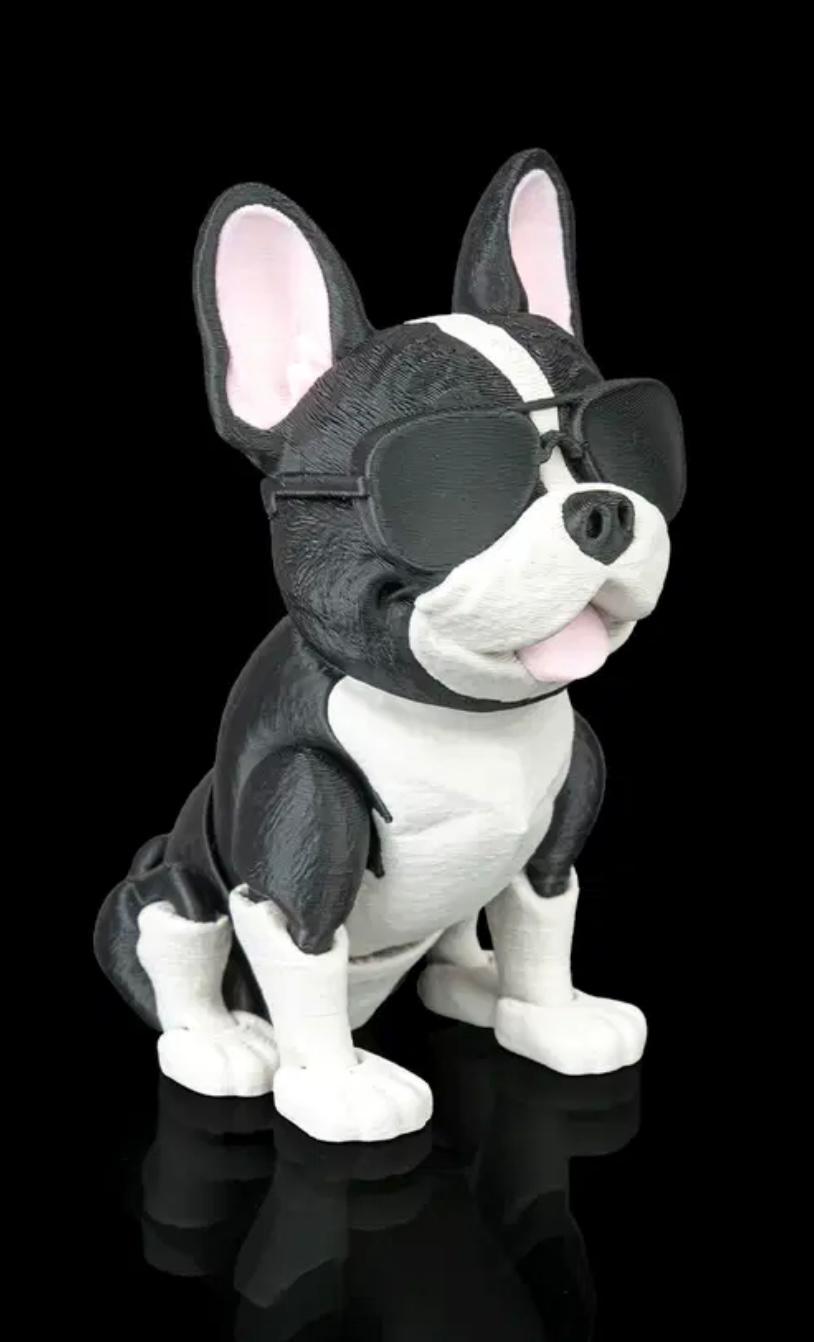 French Bulldog With Moving Parts
