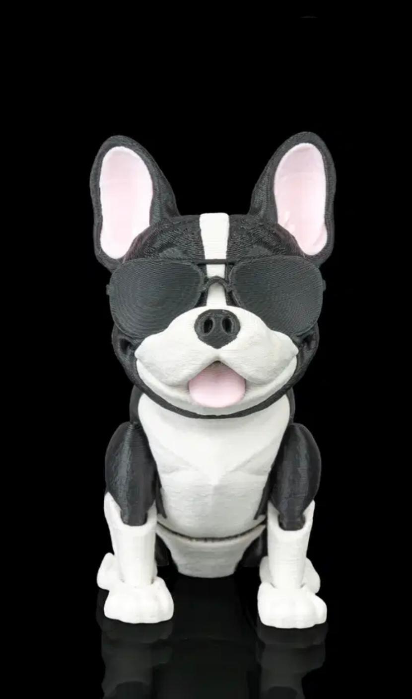 French Bulldog With Moving Parts
