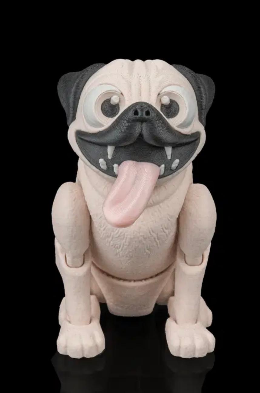 Articulated Pug With Cone