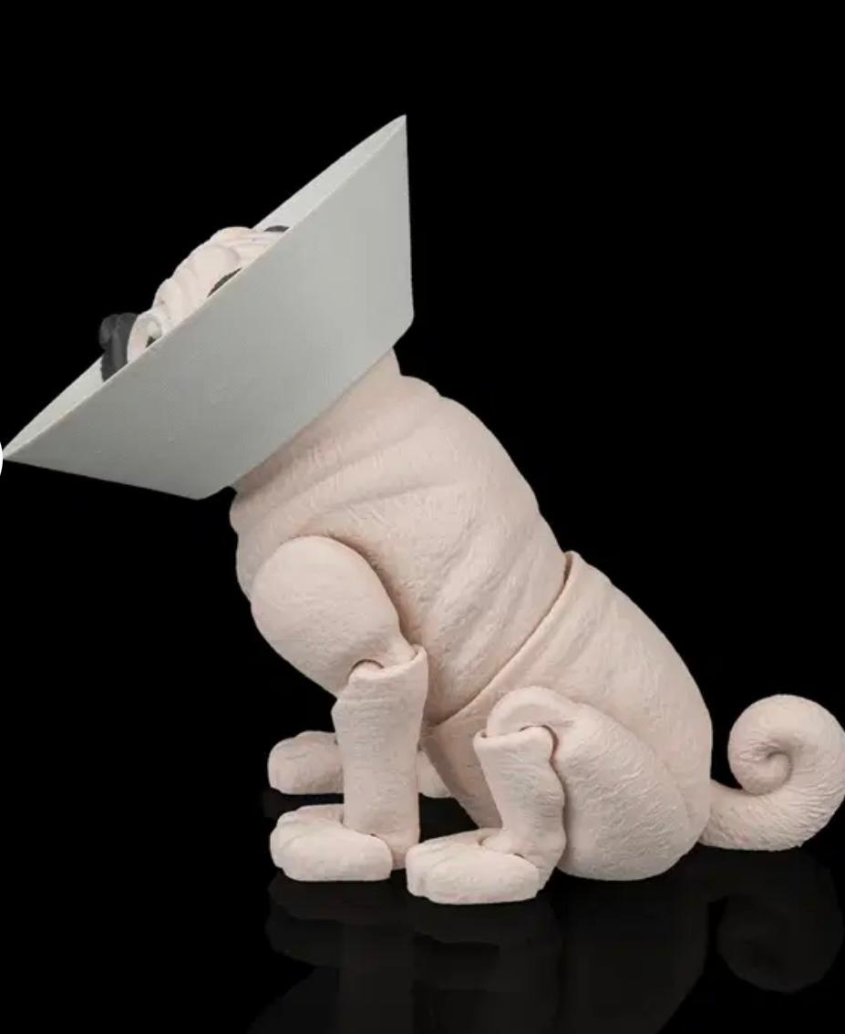 Articulated Pug With Cone