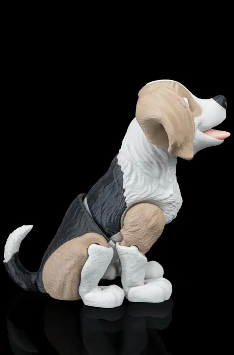 Articulated Beagle With Bone