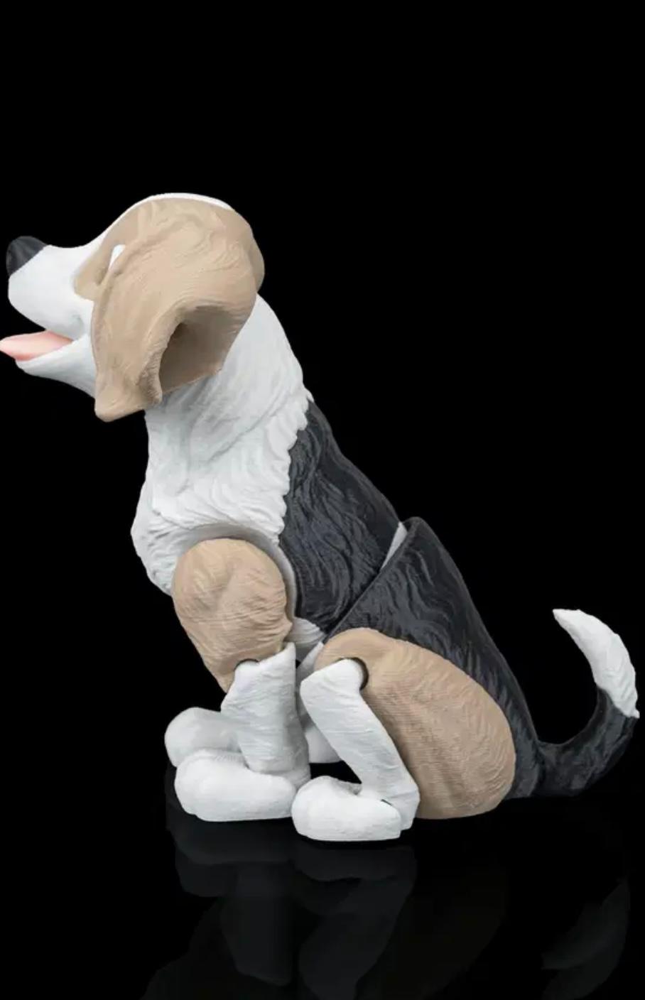 Articulated Beagle With Bone